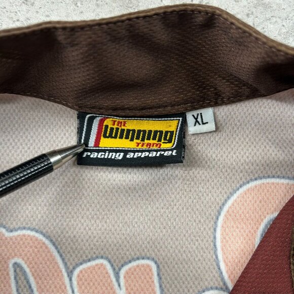 Snickers Pit Crew Shirt Mens XL Nascar Racing Jersey Ranger Boats Feast Brown - Picture 5 of 10